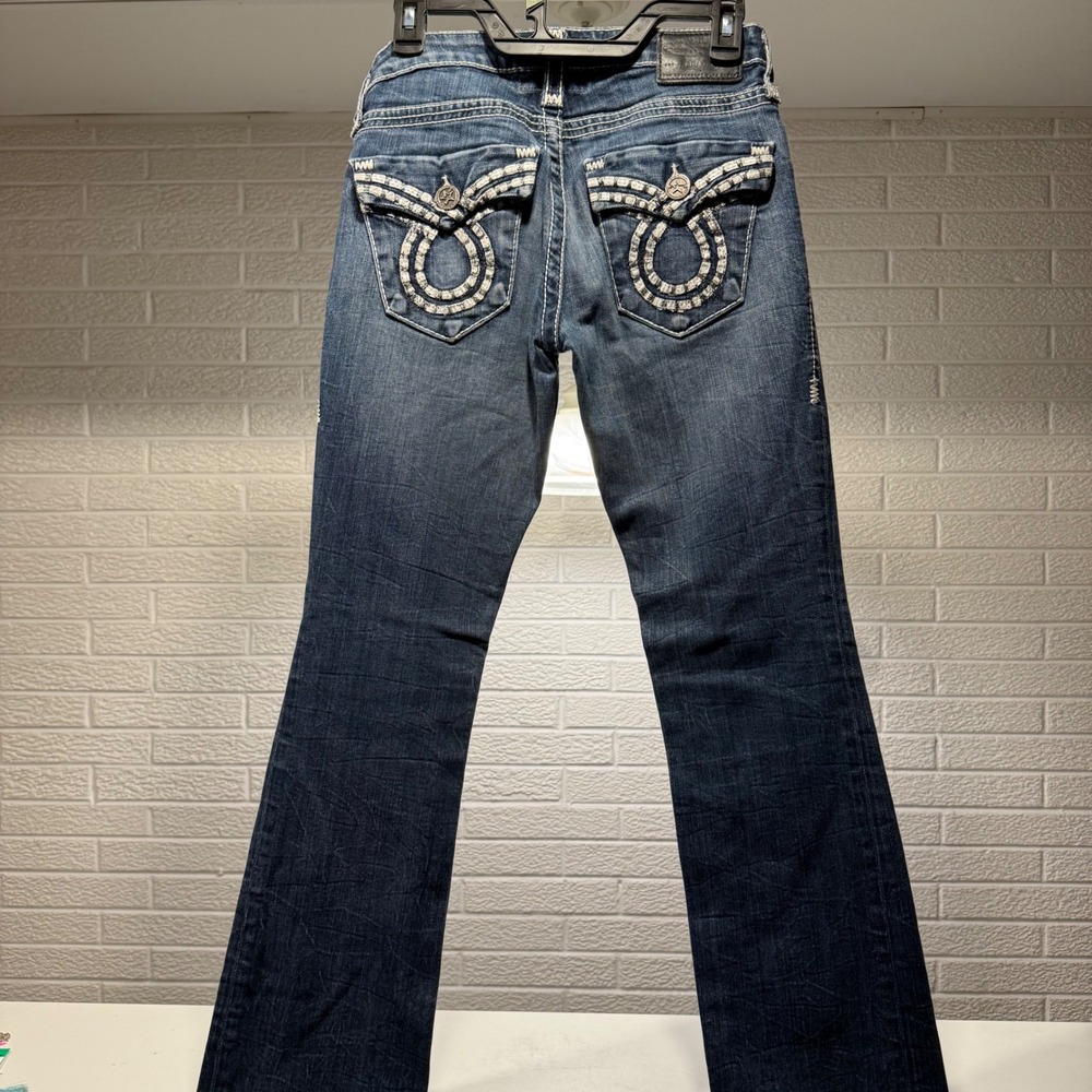 Big Star Jeans Women's‎ Size 27R Bootcut Embellished Pockets Denim Pants - Picture 4 of 8